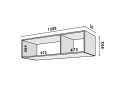 Obrázek 2 - Modul №31 A-1500x400 DTD 18 mm bílý