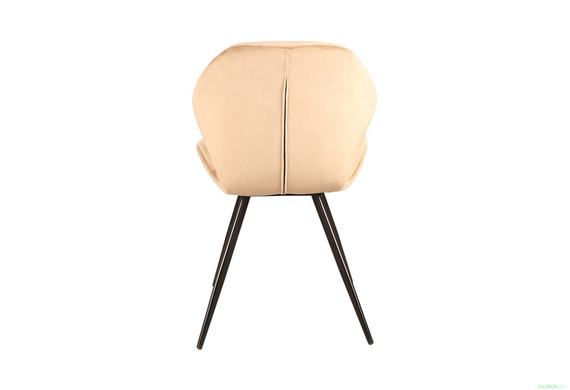 Obrázek 6 - Židle Ginger Velvet béžový Bluvel 28, matná černá kov