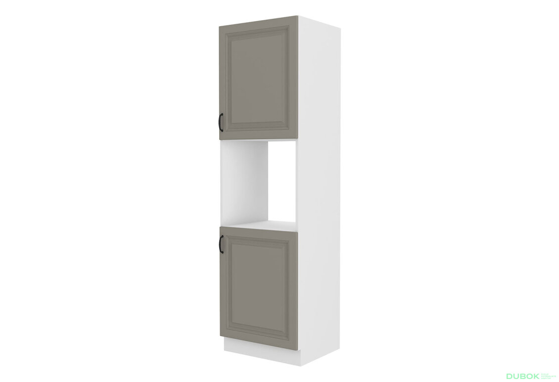Obrázek 5742 - Kuchyňská sestava 1.2+2.4 m Stilo bílý / clay grey