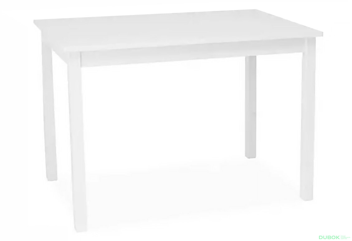 Obrázek 2 - Stůl Fiord 110x70 bílý MDF / dřevo