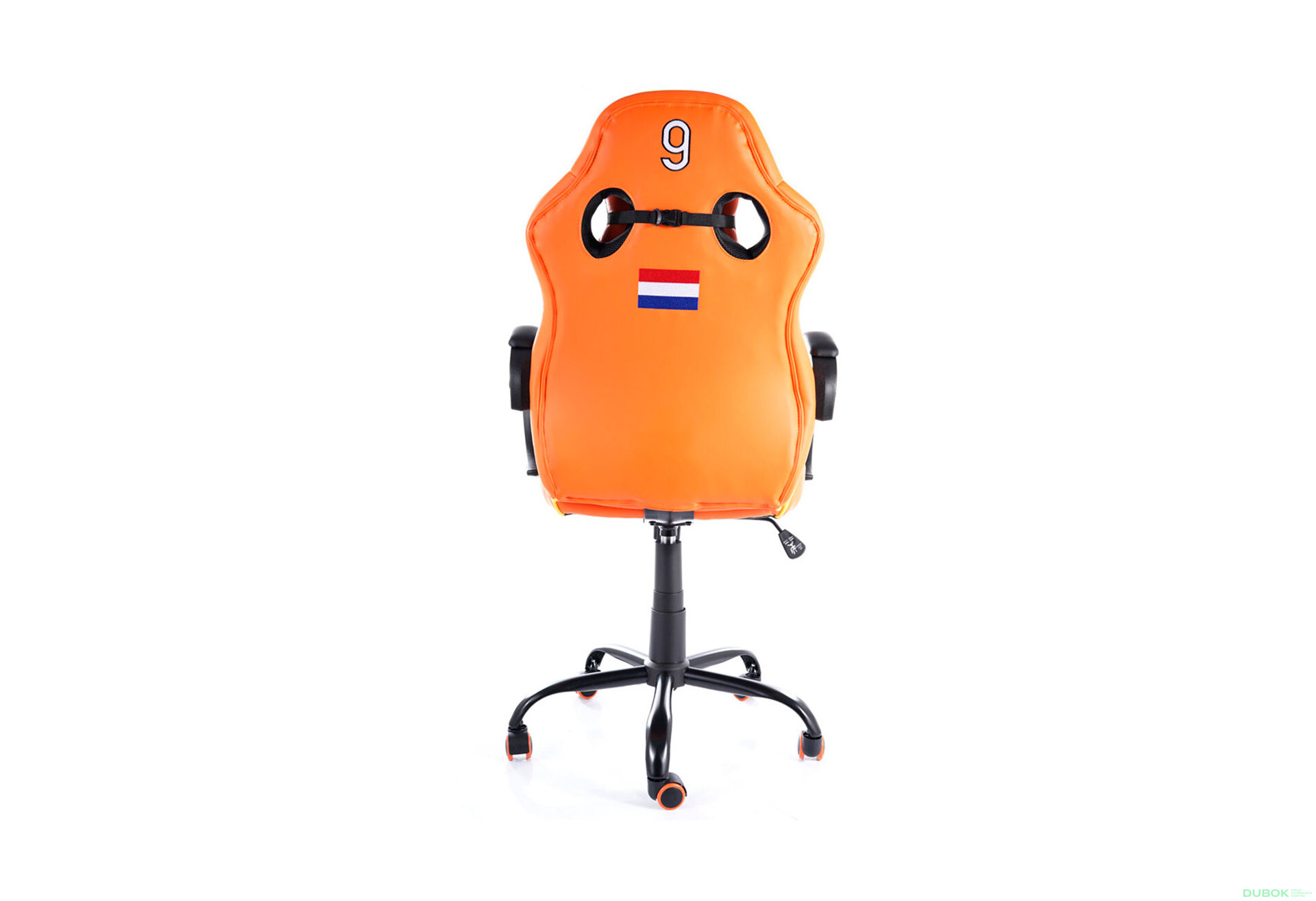 Obrázek 9 - Otočné křeslo Holland oranžový / černý
