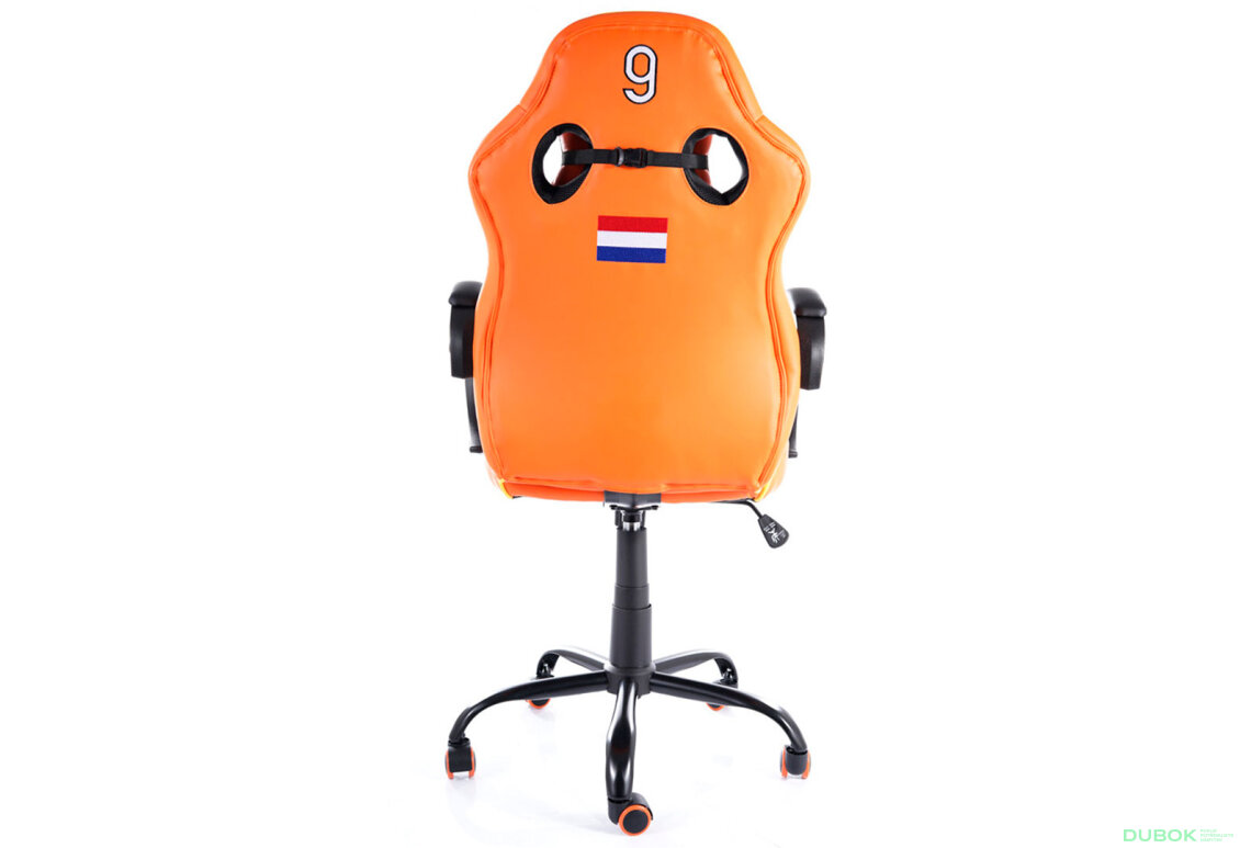 Obrázek 9 - Otočné křeslo Holland oranžový / černý