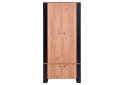 Obrázek 2 - Skříň čtyřdveřová Wood 90x195x55 cm Dub craft zlatý