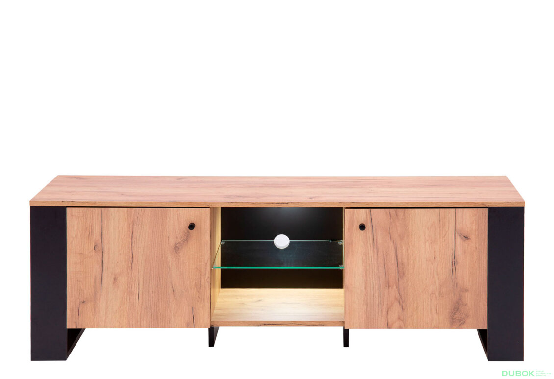 Obrázek 3 - TV stolek 2d/140 dub craft zlatý Wood