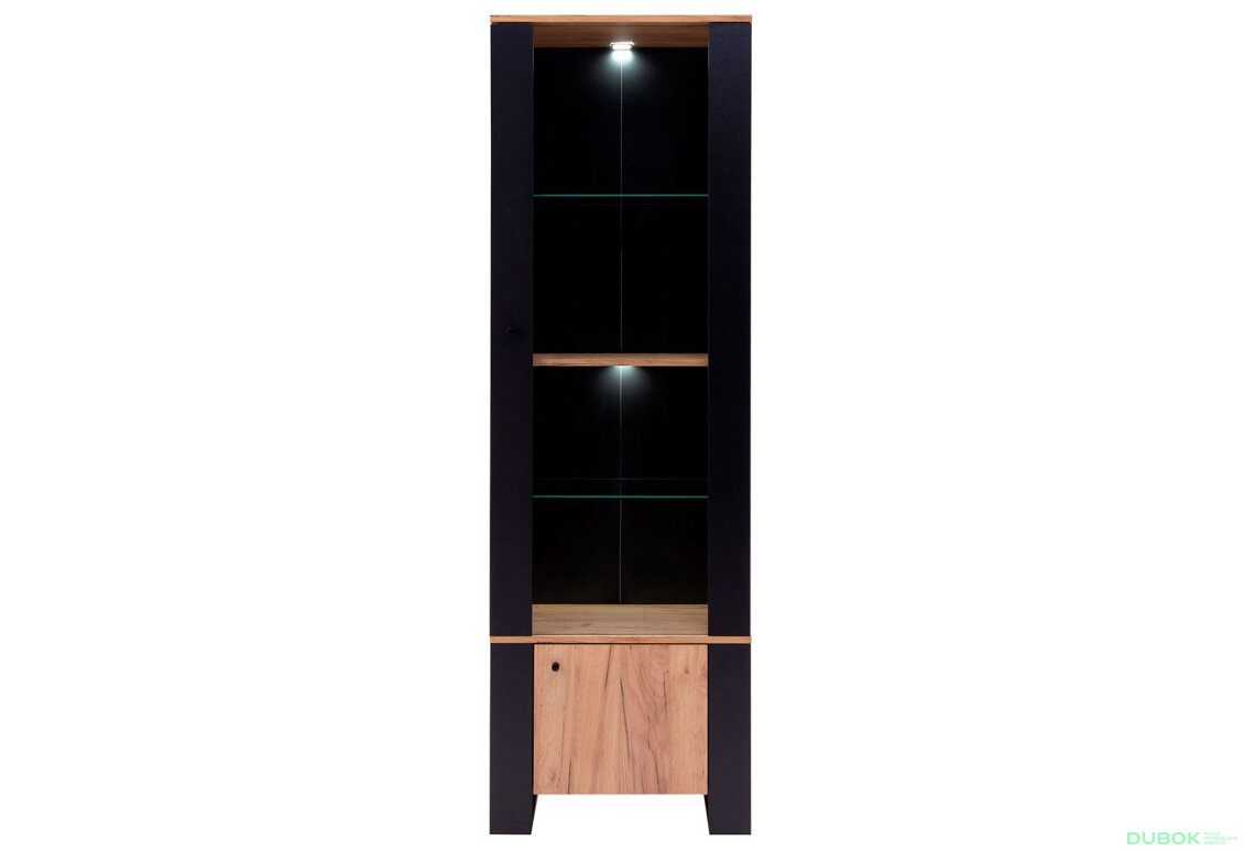 Obrázek 2 - Vitrína 1d1w dub craft zlatý Wood