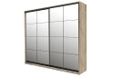 Obrázek 1 - Skříň 2D W Loft 1800x600x2400, 2 zrcadla Lines BL, Dub kraft šedý