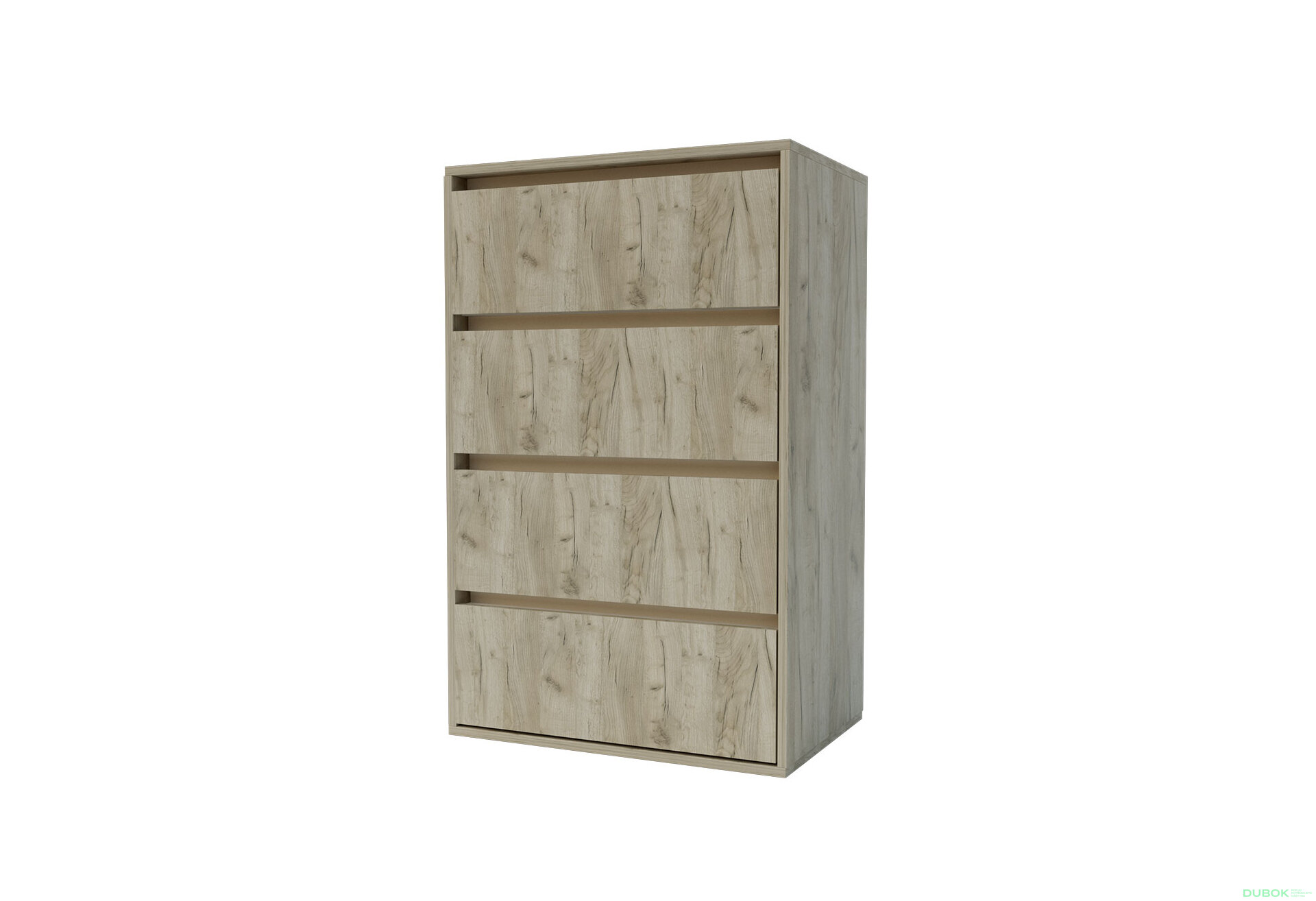 Obrázek 1 - Komoda Idea K 1000/600/4š dub kraft šedý / satén