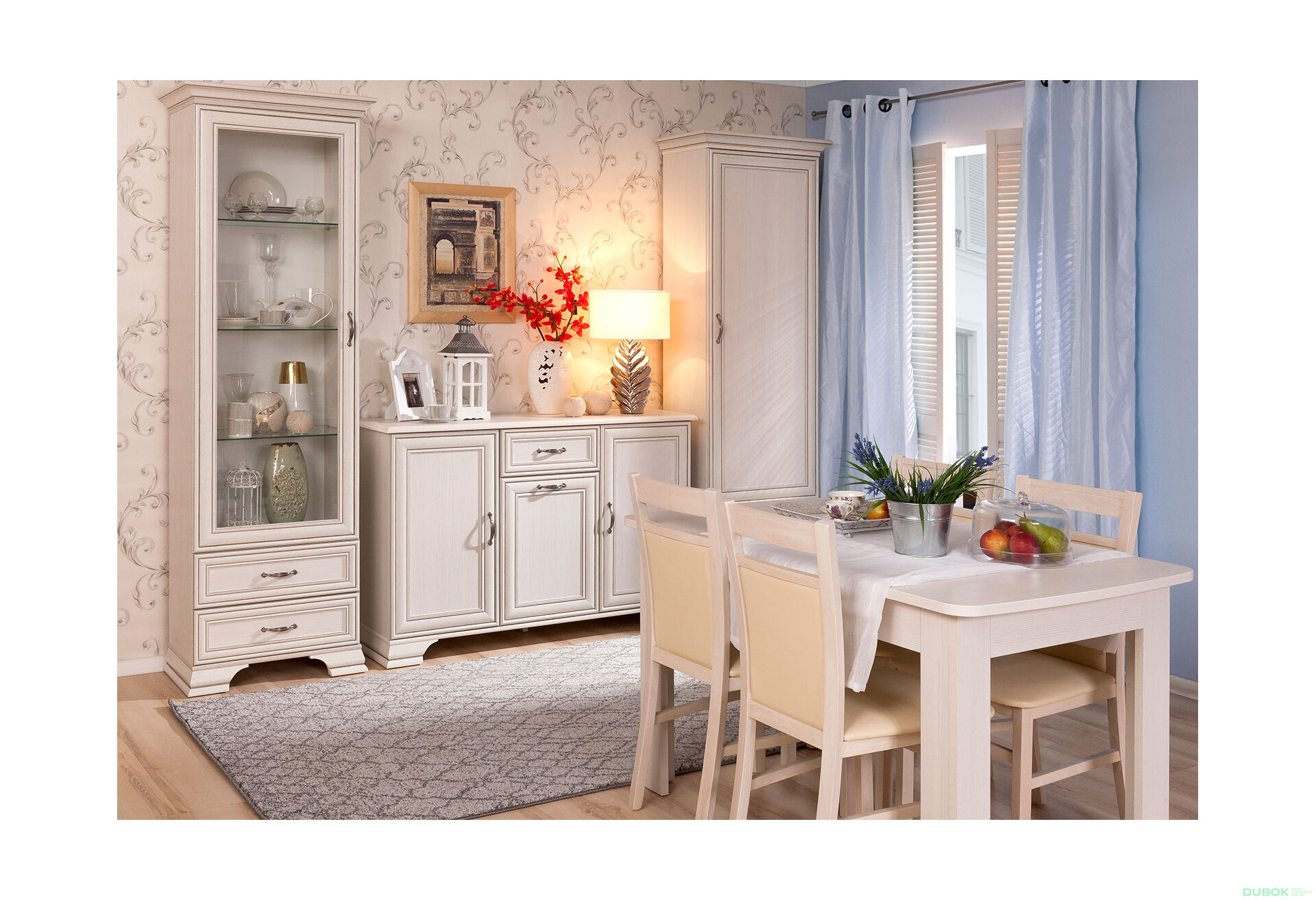 Obrázek 1 - Obývací sestava 2.8 m woodline krém Tiffany