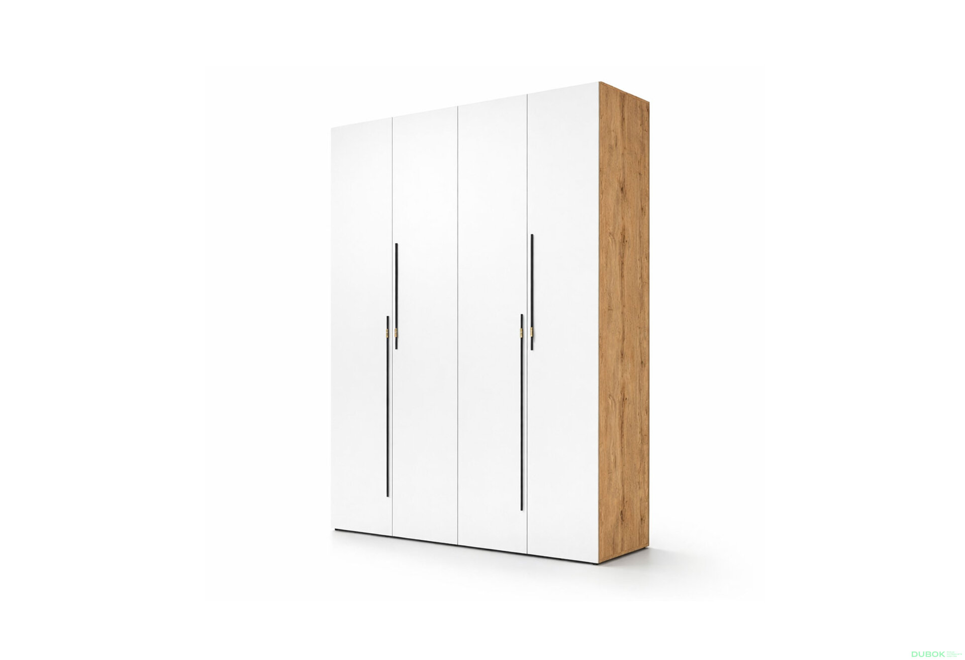 Obrázek 1 - Skříň 4D 160 cm dub appalačský / nymphaea alba Space