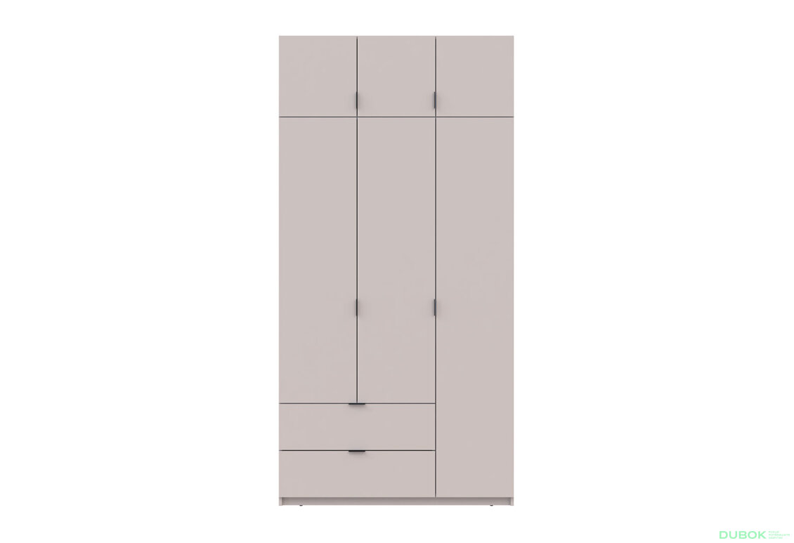 Obrázek 5 - Skříň čtyřdveřová Lukas 120 cm kašmír