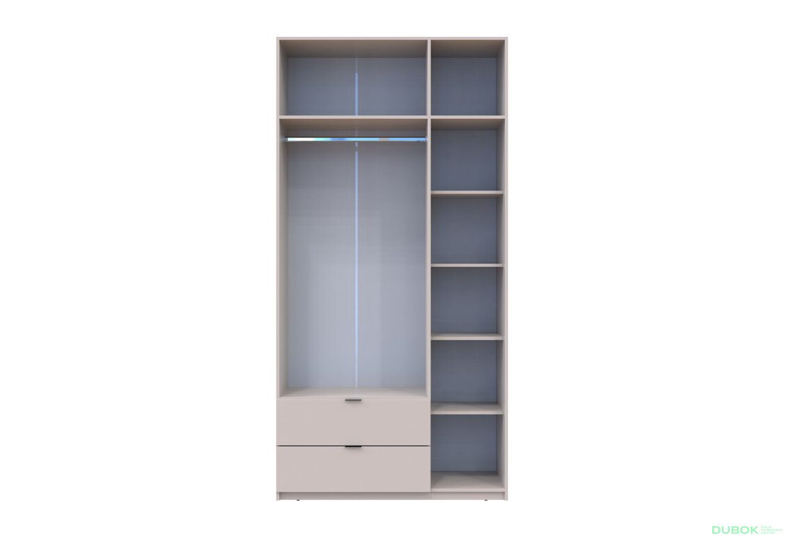Obrázek 9 - Skříň čtyřdveřová Lukas 120 cm kašmír
