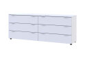 Obrázek 1 - Komoda Ron 9 s 6 zásuvkami 160х38х62 bílý