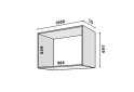 Obrázek 2 - Modul № 22 A-1000x697 DTD 18 mm antracit