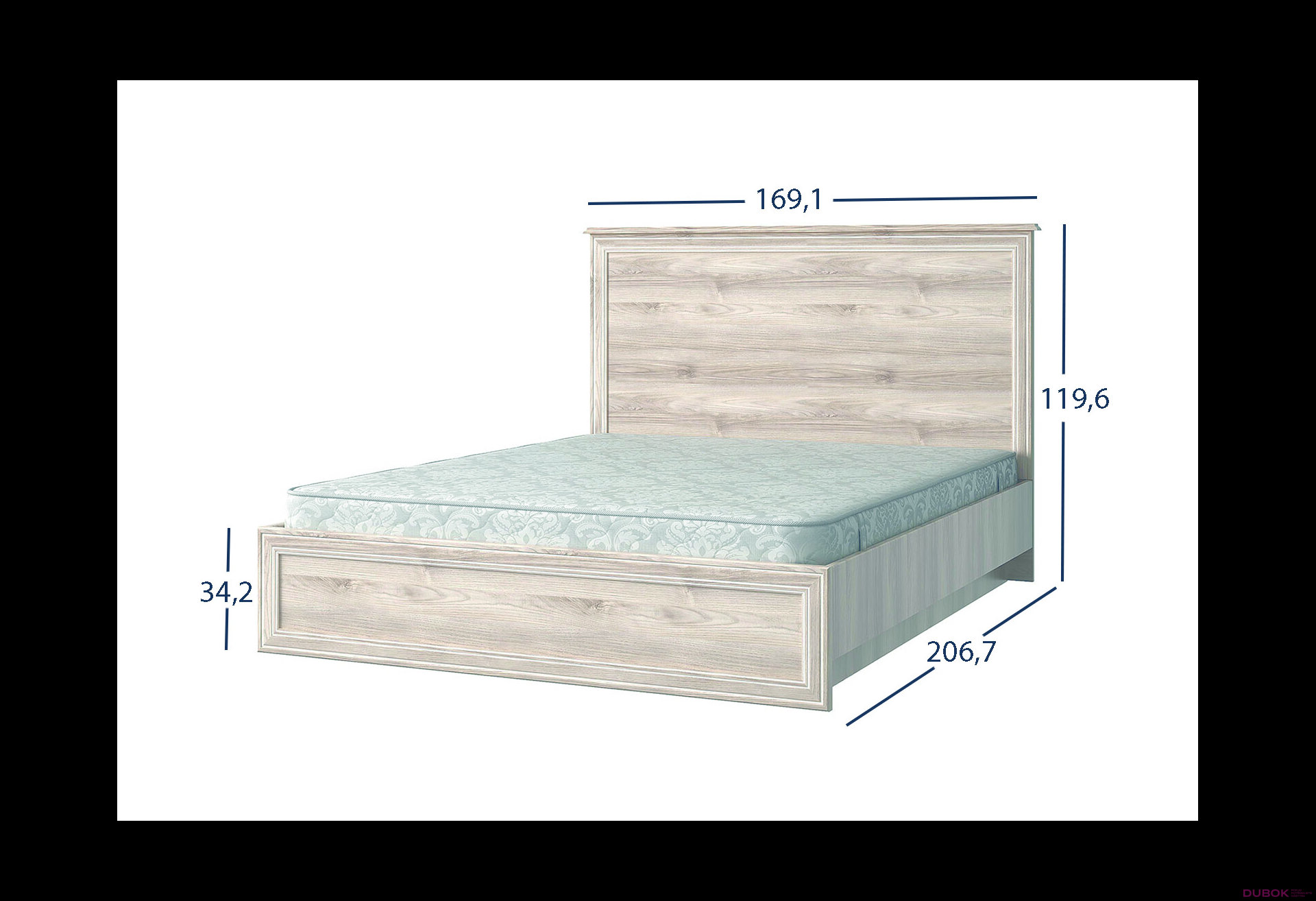 Obrázek 4 - Postel 160x200 s úložným prostorem kaštan nairobi Lisabon