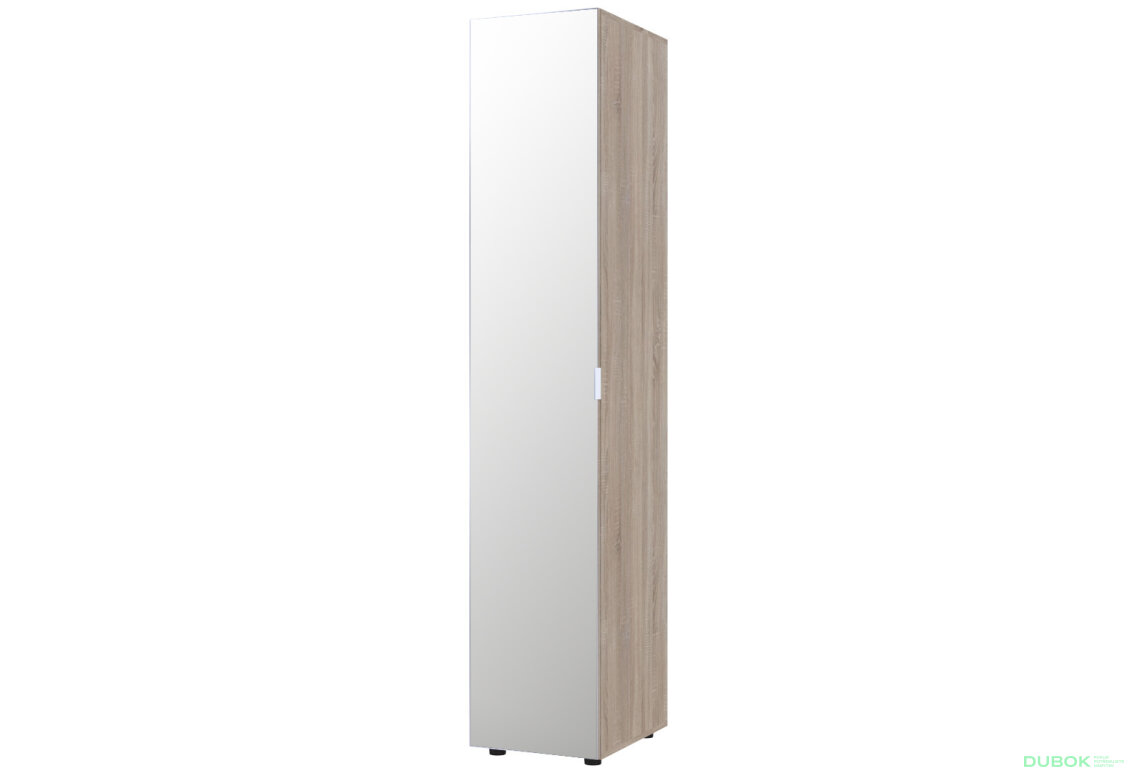 Obrázek 6706 - Skříň pětidveřová se zrcadlem Gelar 194 cm Dub sonoma
