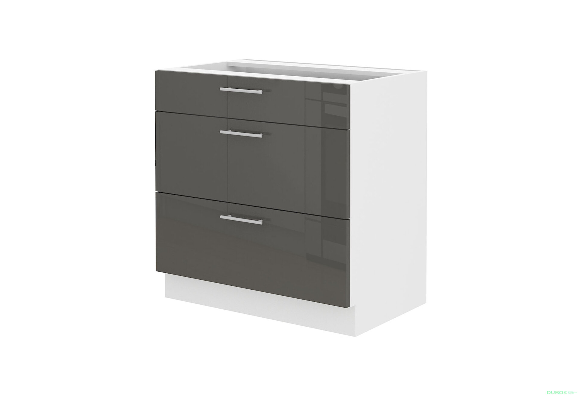 Obrázek 1 - 80 D 3S BB quadro Lara bílý / šedý lesk