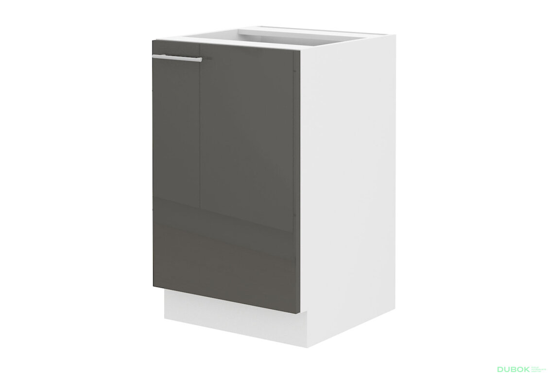 Obrázek 4766 - Kuchyňská sestava 2.9 m Lara bílý / šedý lesk