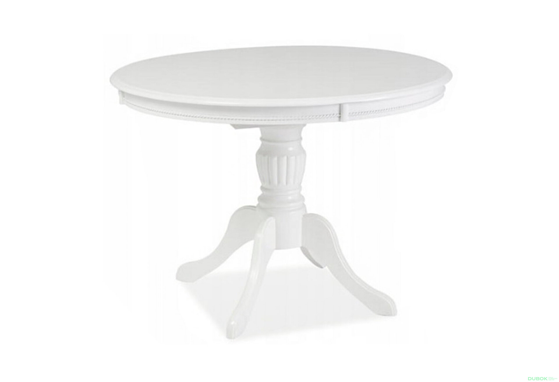 Obrázek 1 - Stůl Olivia 106(141)x106 MDF / dřevo, bílý