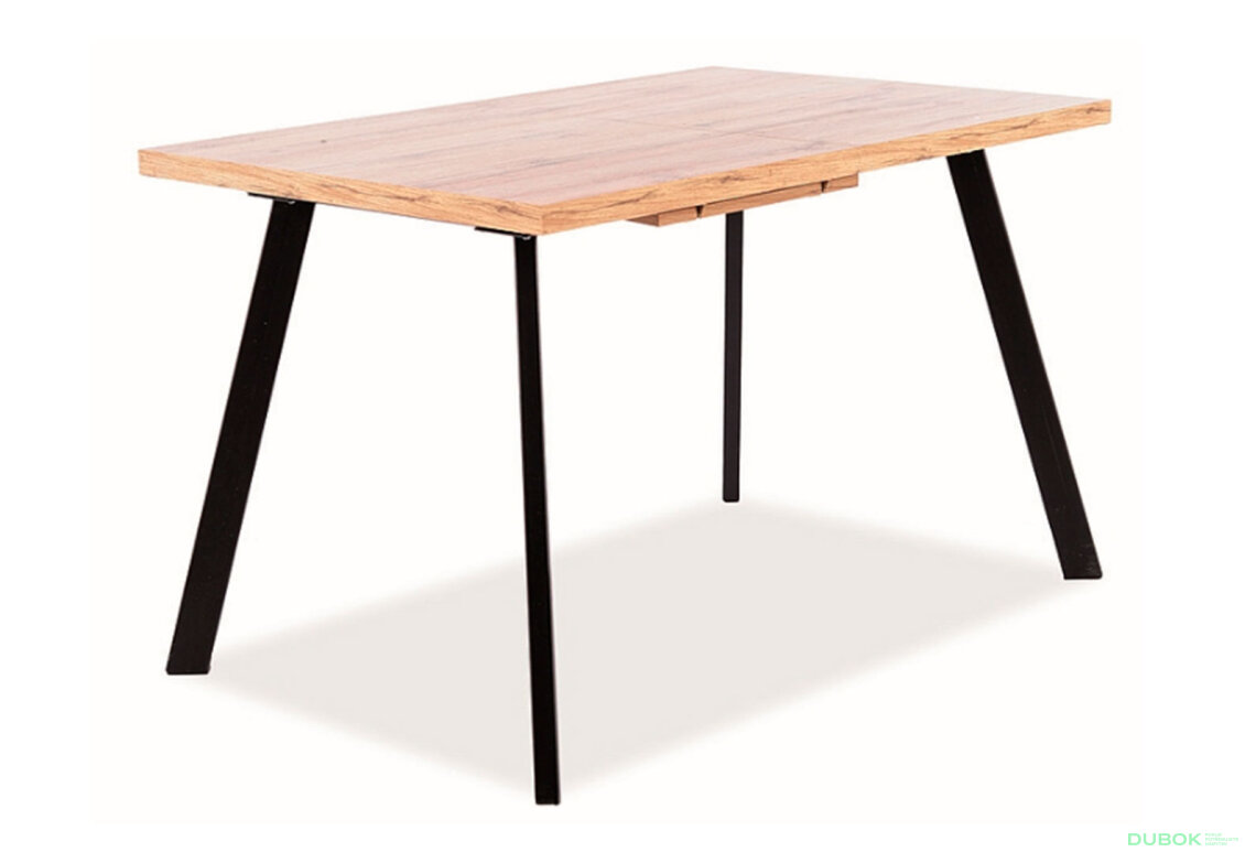 Obrázek 2 - Stůl Brick 120(160)x80 dub artisan / černý
