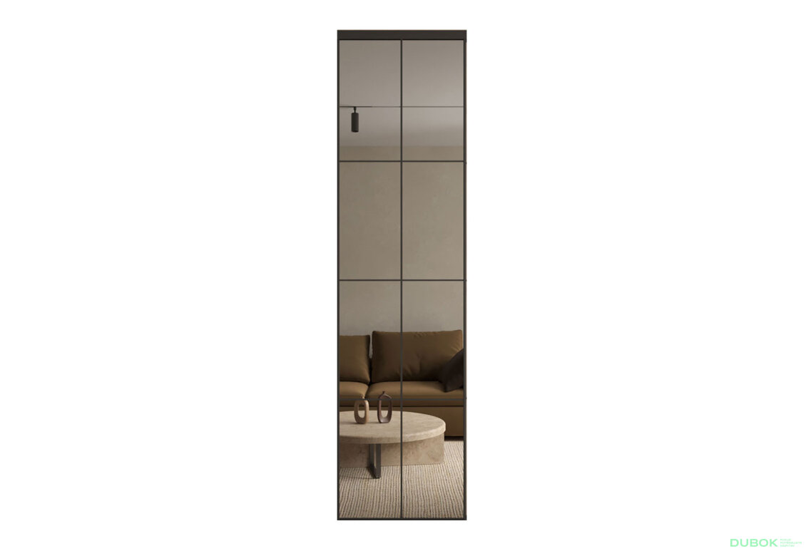Obrázek 4 - Skříň 4D 2400x2400x600 Světlý dub sonoma, 4D Loft Zrcadlo Lines BL