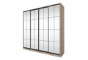 Obrázek 1 - Skříň 4D 2400x2400x600 Světlý dub sonoma, 4D Loft Zrcadlo Lines BL