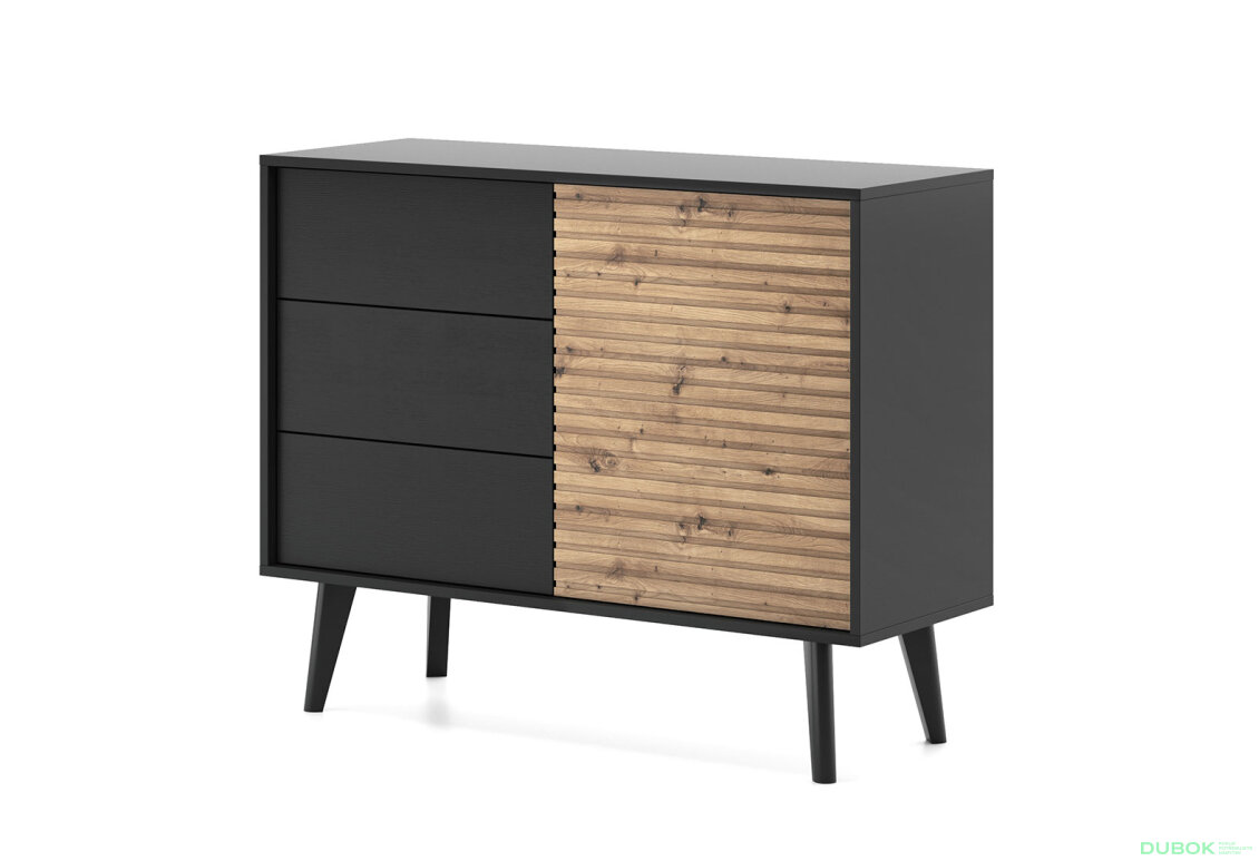 Obrázek 7289 - Obývací sestava I dub artisan / černý Willow