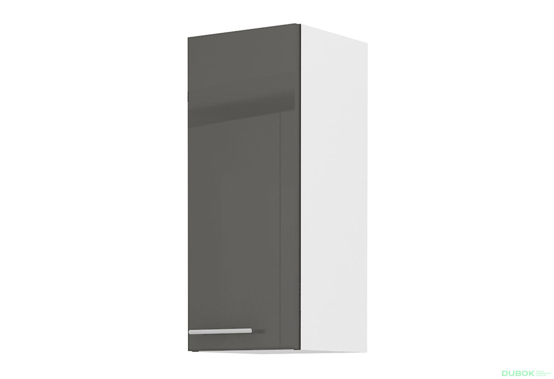 Obrázek 4790 - Kuchyňská sestava 2.1x2.6 m Lara bílý / šedý lesk
