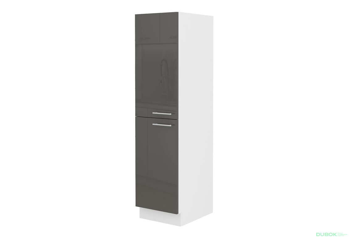 Obrázek 4806 - Kuchyňská sestava 2.8 m Lara bílý / šedý lesk