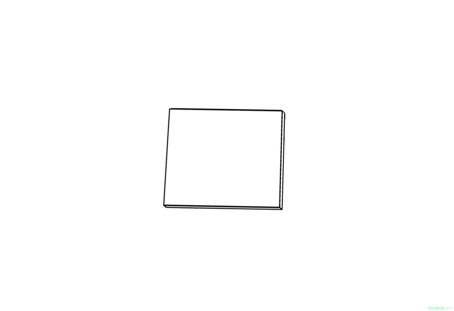 Obrázek 1 - Fasáda Roh V 45° 1dveře 600x600 360mm Glory