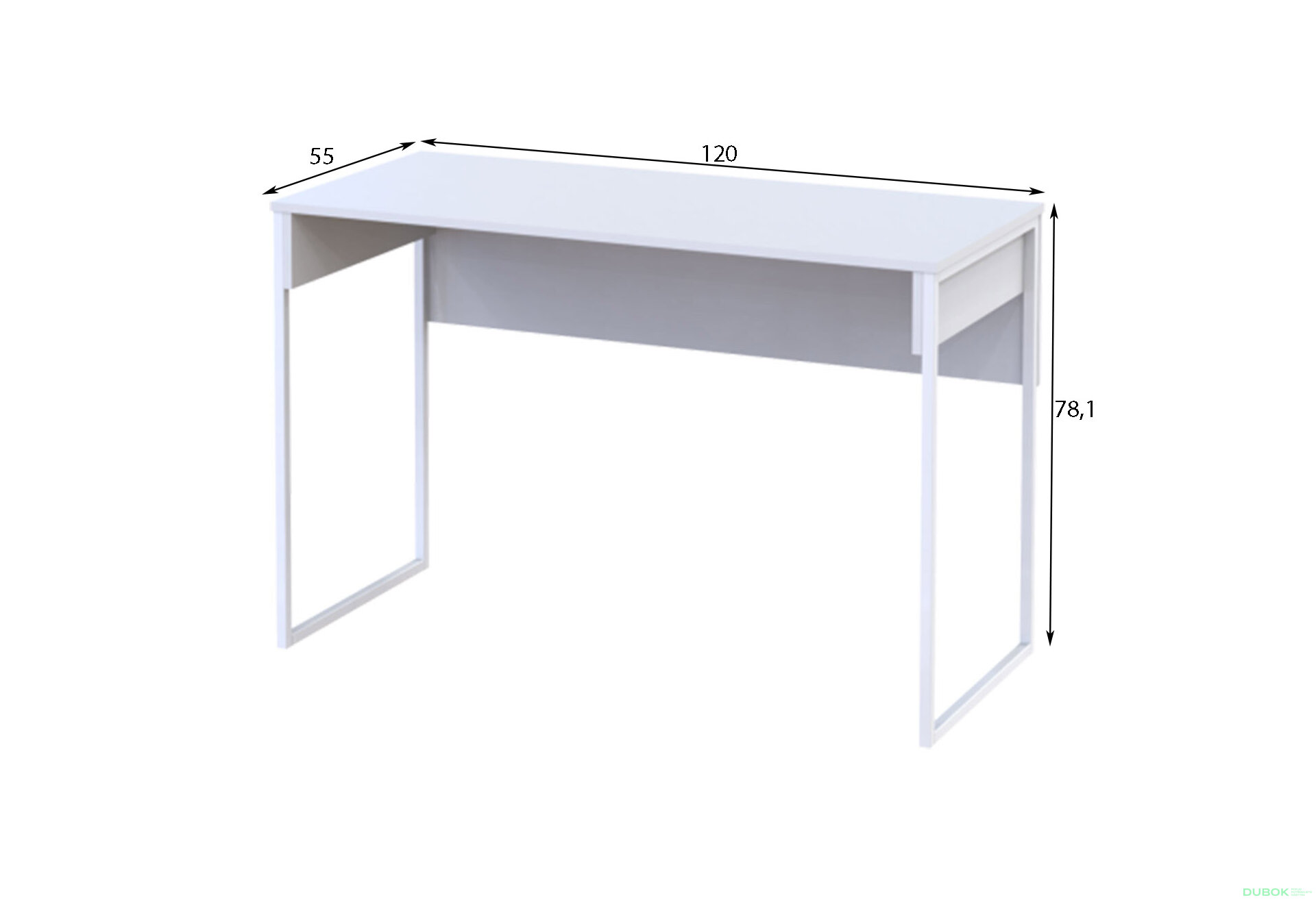 Obrázek 4 - Psací stůl Bart Lite 120 cm Dub evok