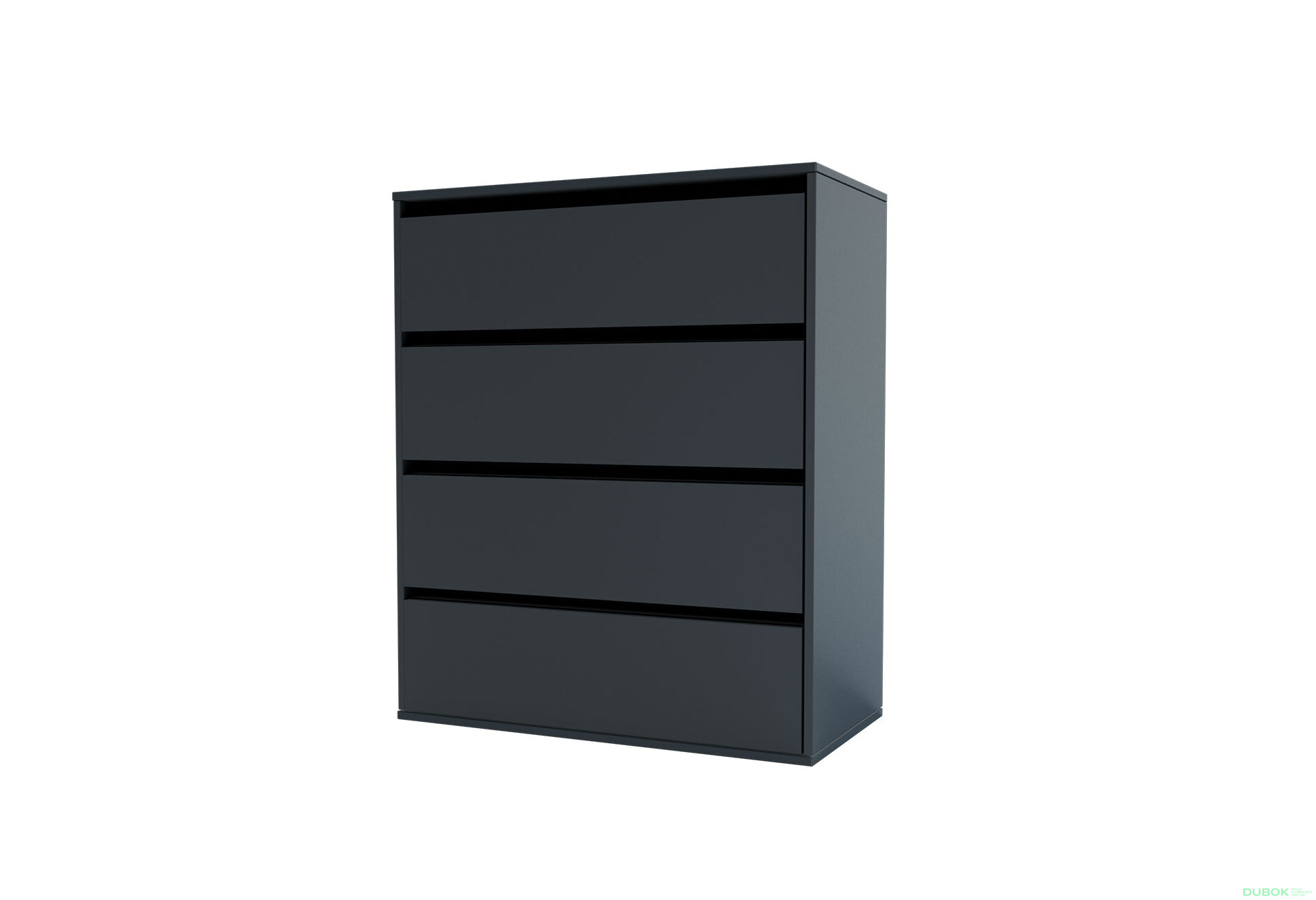 Obrázek 1 - Komoda Idea K 1000/800/4š šedý grafit