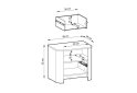 Obrázek 6 - Noční stolek S52 dub vicenza Bari