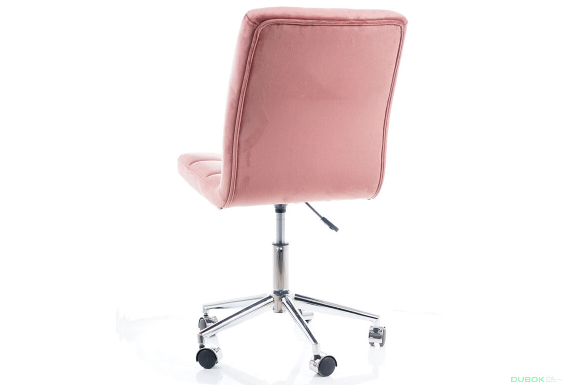 Obrázek 10 - Otočné křeslo Q-020 Velvet, starorůžový Bluvel 52