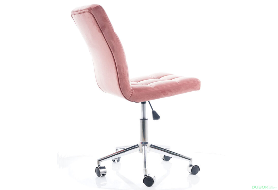 Obrázek 6 - Otočné křeslo Q-020 Velvet, starorůžový Bluvel 52