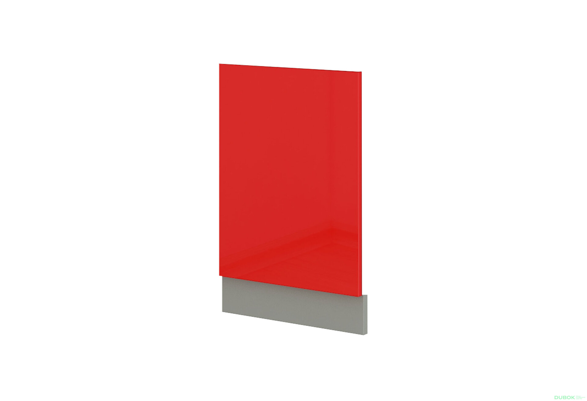 Obrázek 1 - ZM 570x446 dvířka Rose šedý platinový / červený lesk