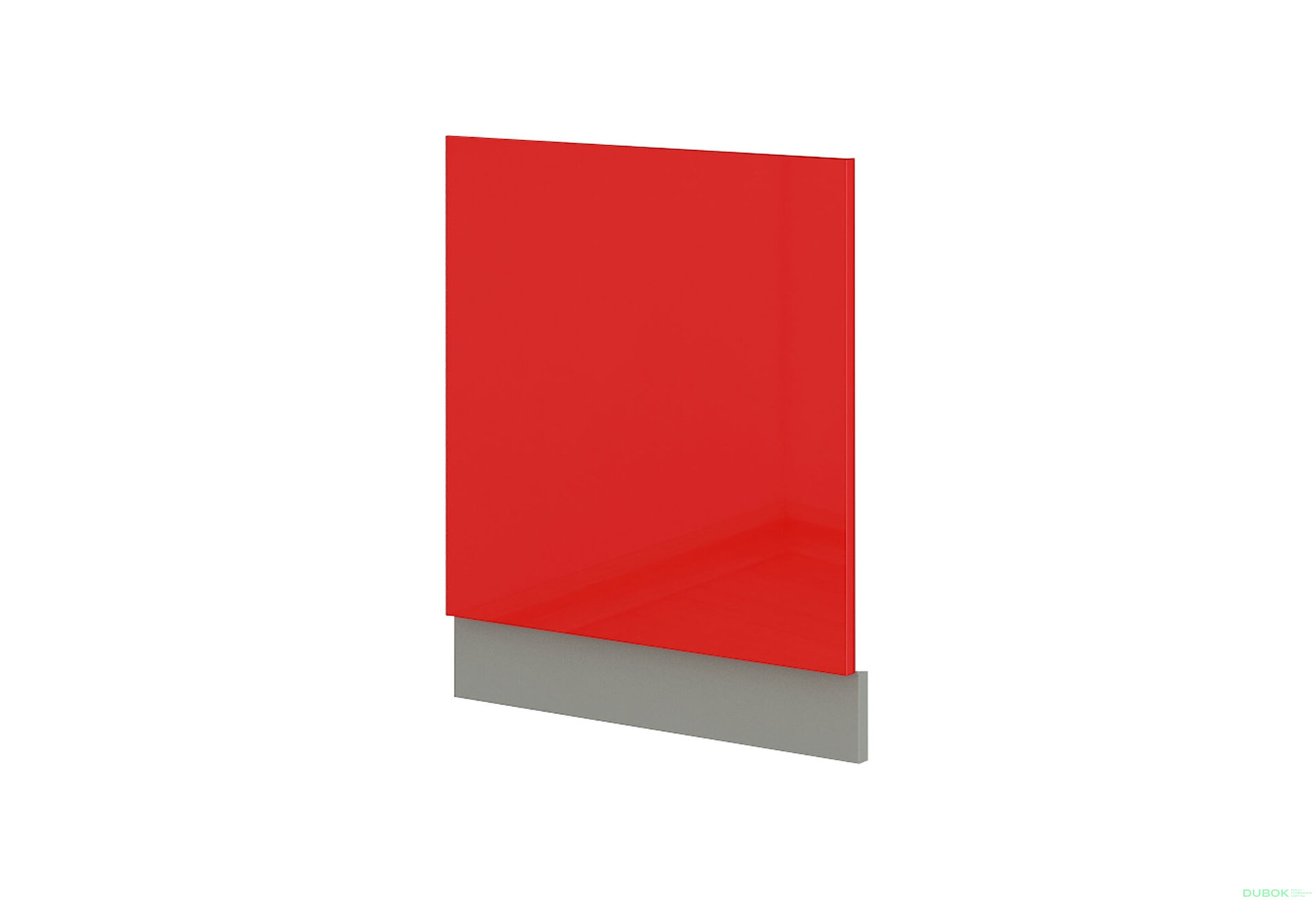 Obrázek 1 - ZM 570x596 dvířka Rose šedý platinový / červený lesk