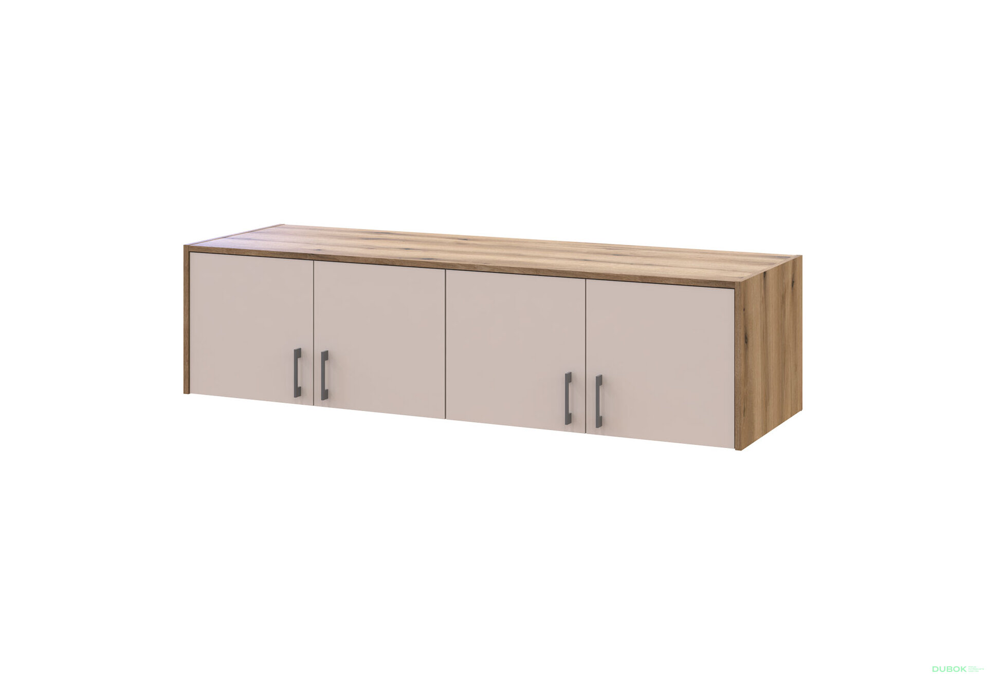 Obrázek 1 - Nástavba Rondi 4 dřevotříska 160x52x41 dub artisan / kašmír