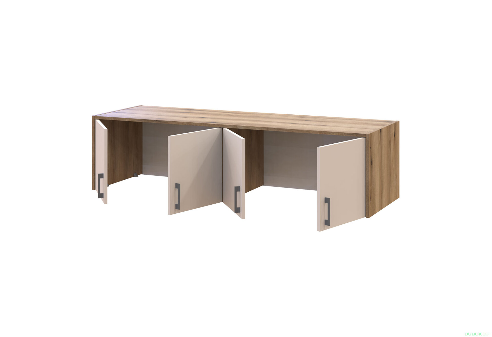 Obrázek 4 - Nástavba Rondi 4 dřevotříska 160x52x41 dub artisan / kašmír