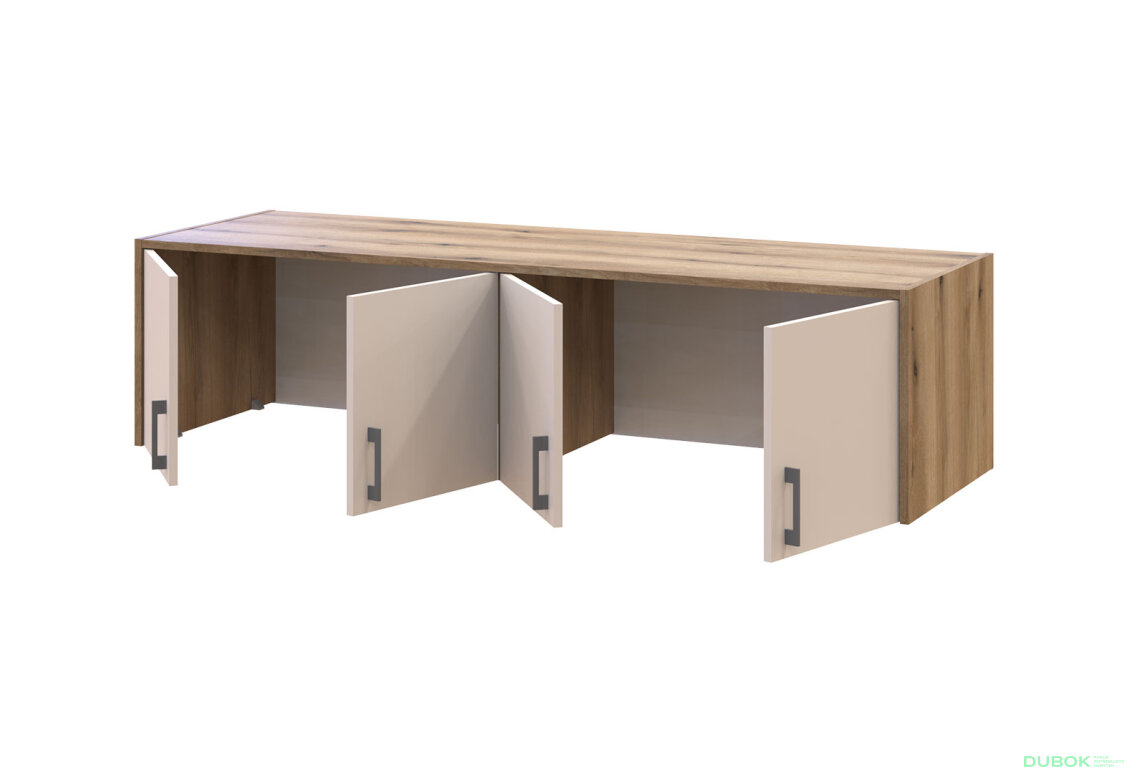 Obrázek 4 - Nástavba Rondi 4 dřevotříska 160x52x41 dub artisan / kašmír