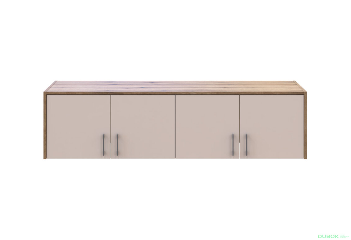 Obrázek 2 - Nástavba Rondi 4 dřevotříska 160x52x41 dub artisan / kašmír