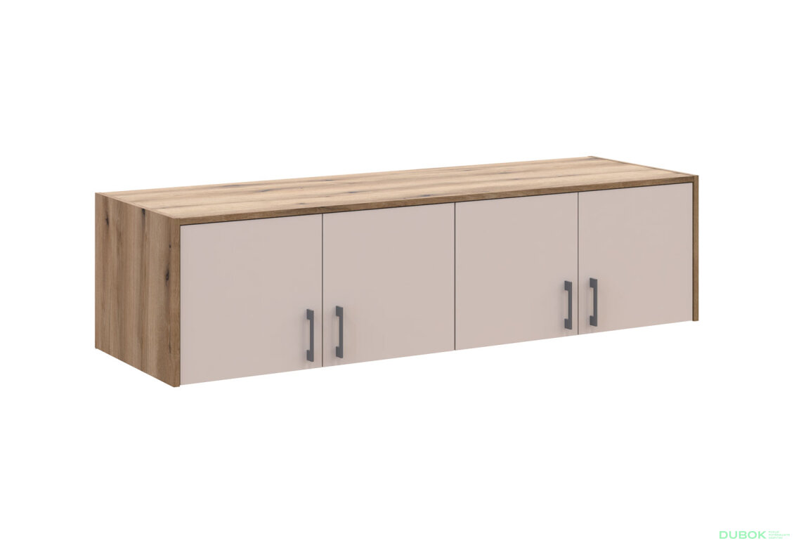 Obrázek 3 - Nástavba Rondi 4 dřevotříska 160x52x41 dub artisan / kašmír