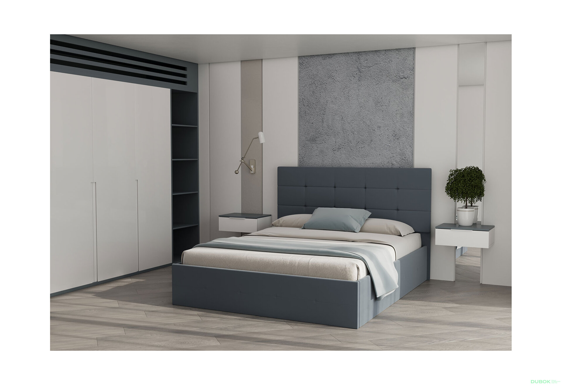 Obrázek 2 - Postel s roštem, úložným prostorem Bristol 160x200 cm Antracit