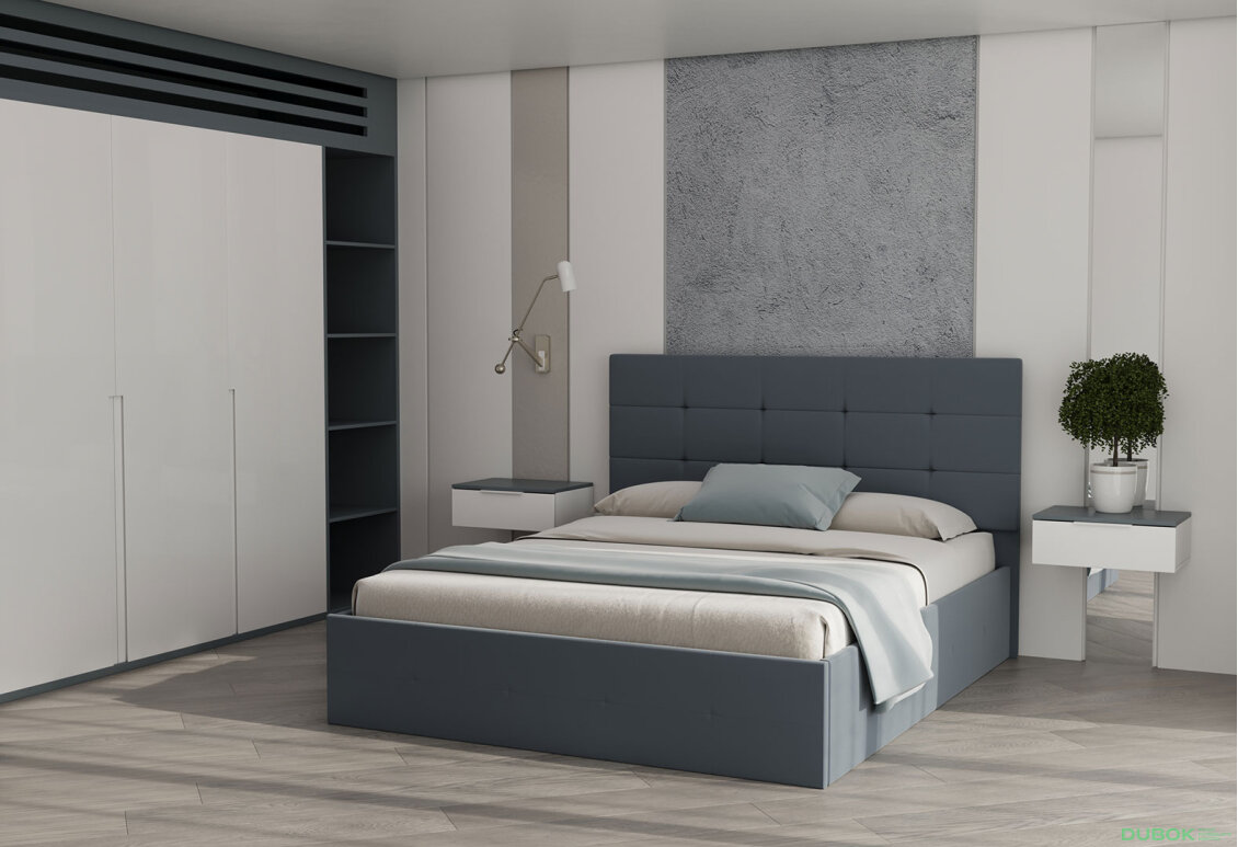Obrázek 2 - Postel s roštem, úložným prostorem Bristol 160x200 cm Antracit