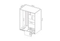 Obrázek 3 - Komoda 1dv 5šx (Bílá / Dub artisan) Case