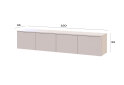 Obrázek 8 - TV stolek Levía kašmír 4dv 160x35x33