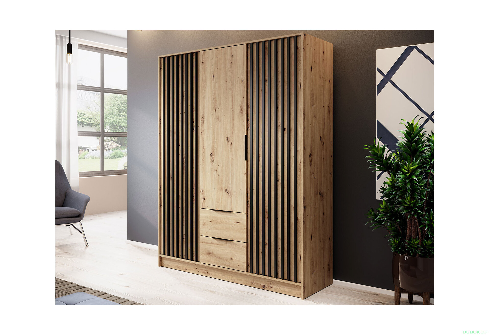 Obrázek 3 - Skříň 3D bez zrcadla artisan Nelly