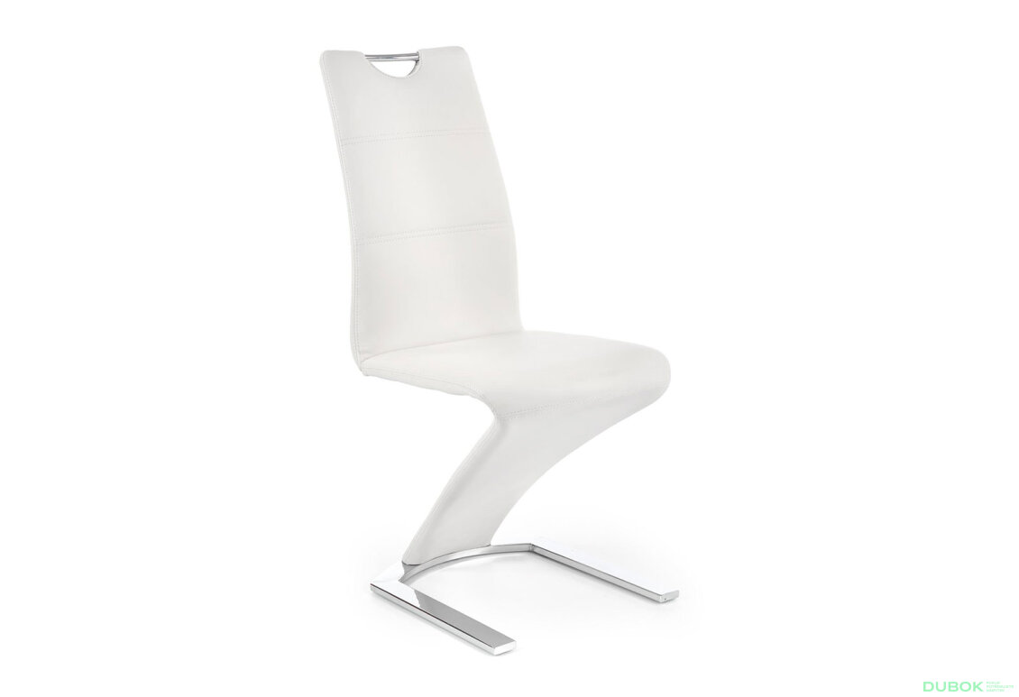 Obrázek 3 - Židle K188 chrom, bílá ekokůže