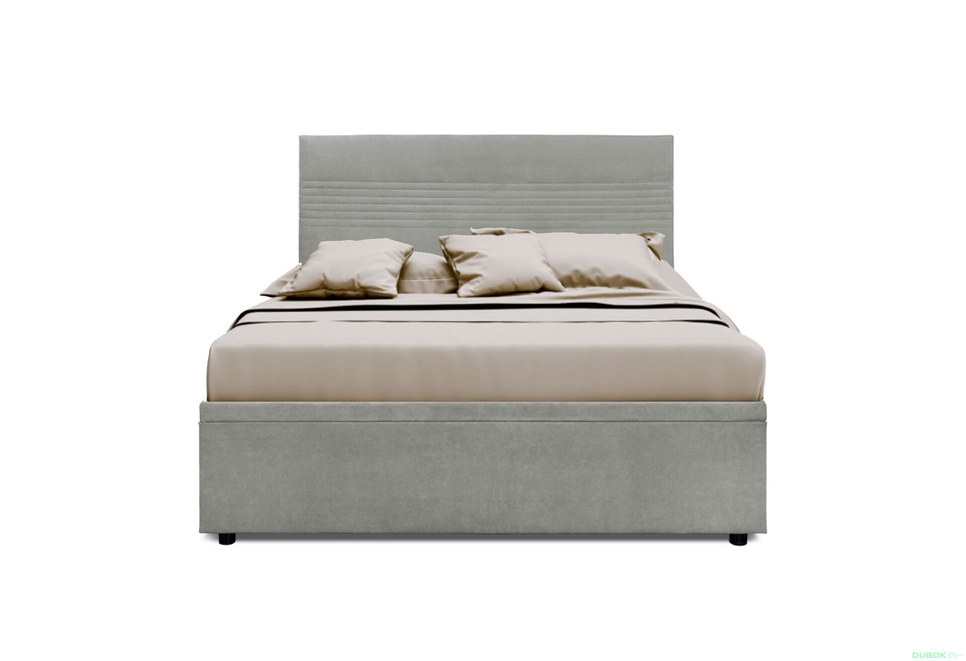 Obrázek 3 - Postel Fro Line 140x200 s roštem, úložným prostorem Mono 246, šedá