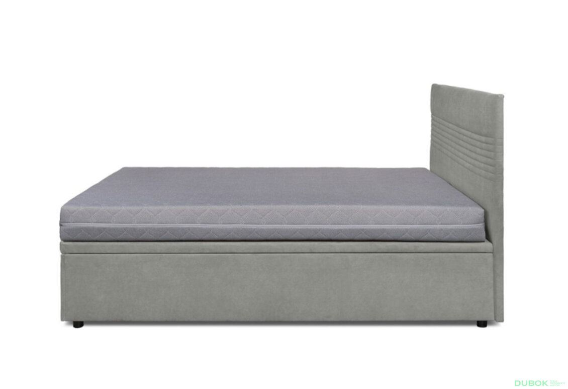 Obrázek 12 - Postel Fro Line 140x200 s roštem, úložným prostorem Mono 246, šedá
