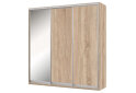 Obrázek 1 - Skříň 3D 2220x2400x600, 2 DTD + 1 zrcadlo, dub sonoma